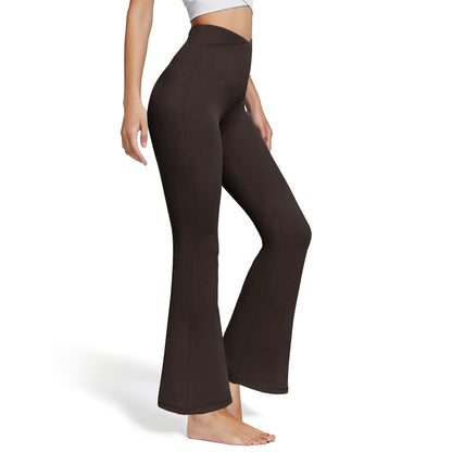 Viconow Flare Leggings with Pockets for Women