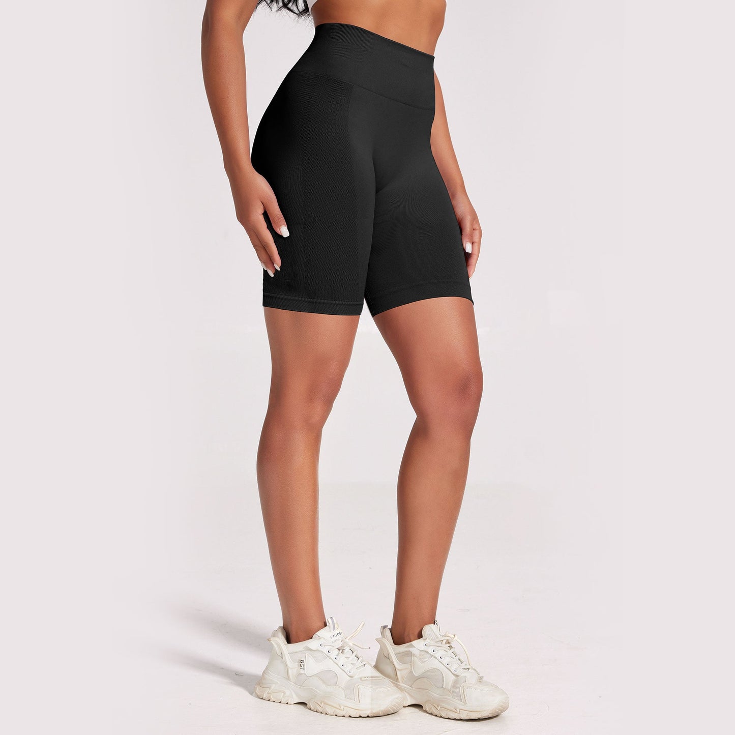 Viconow Workout High Waist 8 Inch Shorts for Womem