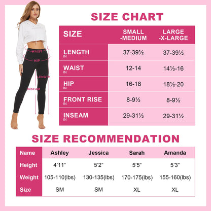 Viconow 3 Pack Black High Waisted Leggings for Women