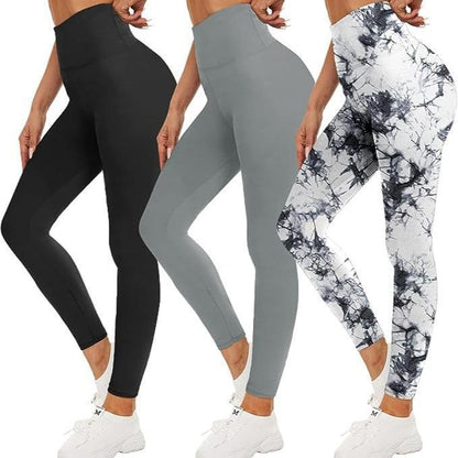 Viconow 3 Pack Black High Waisted Leggings for Women